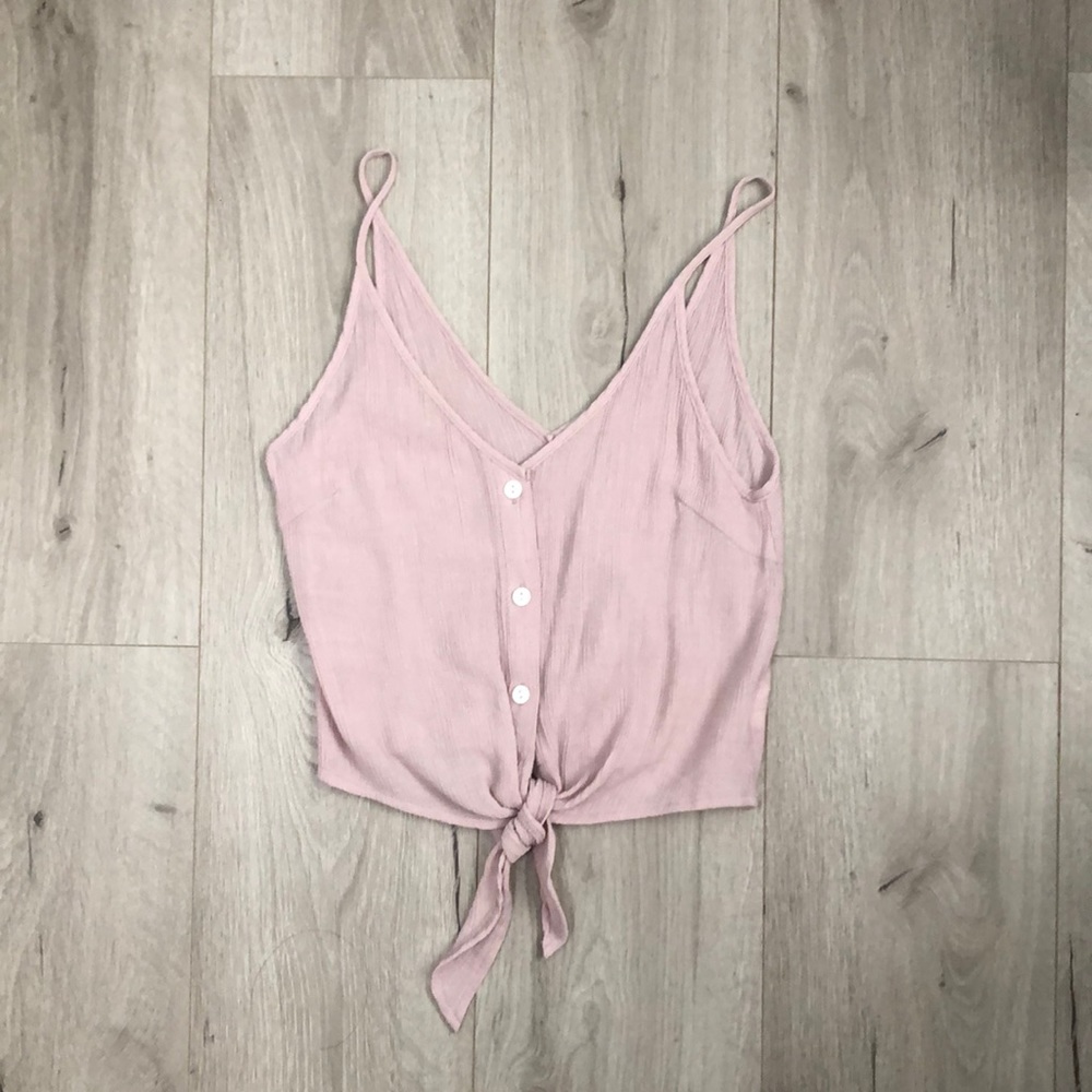 Light Pink Crop Camisole Top